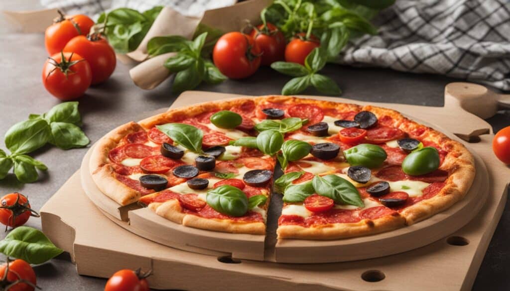 Nachhaltige Verpackung für umweltfreundliche Pizza