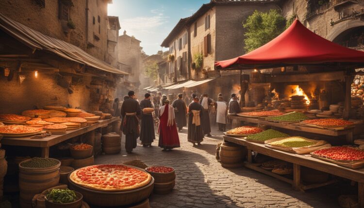 Pizza im mittelalterlichen Italien